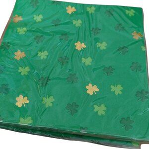 Spritz St. Patrick's Day Paper Lunch Napkins 40 count Shamrock Green